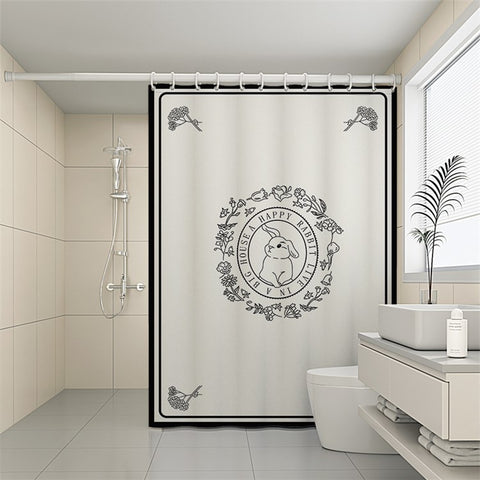 150x180cm Shower Curtain Waterproof Printing Pattern Washable Bath Curtain