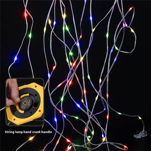 Rotatable Head Solar Powered P50 Flashlight RGB Handheld Lantern Camping Search Light