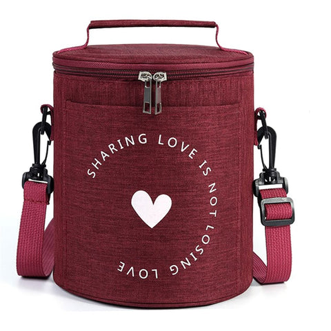 Lunch Bag Leakproof Oxford Cloth Thermal Insulation Lunch Box Case Food Container, Size: S