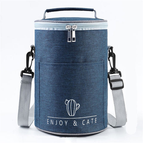 Oxford Cloth Thermal Insulation Lunch Bag Leakproof Lunch Tote Bag Food Container, Size: M