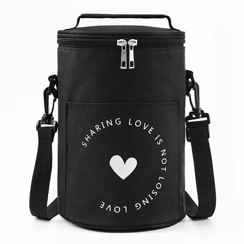 Oxford Cloth Thermal Insulation Lunch Bag Leakproof Lunch Tote Bag Food Container, Size: M
