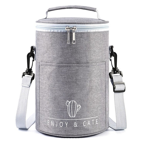 Oxford Cloth Thermal Insulation Lunch Bag Leakproof Lunch Tote Bag Food Container, Size: M
