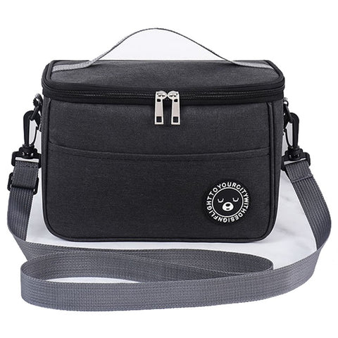TB-0401 Oxford Cloth Insulated Lunch Carrying Bag Fruit Storage Bag with Shoulder Strap, Size: S