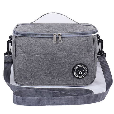 TB-0401 Fashionable Lunch Bag Handbag Thermal Insulated Cooler Lunch Tote Box with Shoulder Strap, Size: M