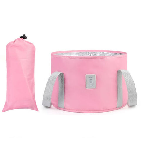 TB-0678 Small Size Portable Folding Bucket Outdoor Travel Camping Water Holder Bag Washbasin
