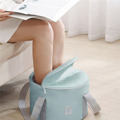 TB-0678 Small Size Portable Folding Bucket Outdoor Travel Camping Water Holder Bag Washbasin