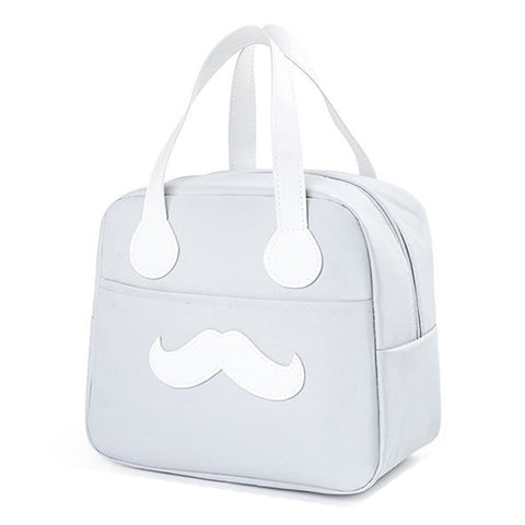 TB-0661 Small Size Cute Cartoon Expression Insulated Lunch Carrying Bag Student Bento Handbag