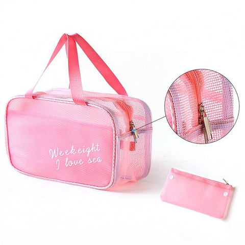 WEEKEIGHT Large Size Portable Waterproof Makeup Toiletry Bag Travel Fitness Swimming Storage Bag