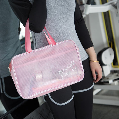WEEKEIGHT Large Size Portable Waterproof Makeup Toiletry Bag Travel Fitness Swimming Storage Bag
