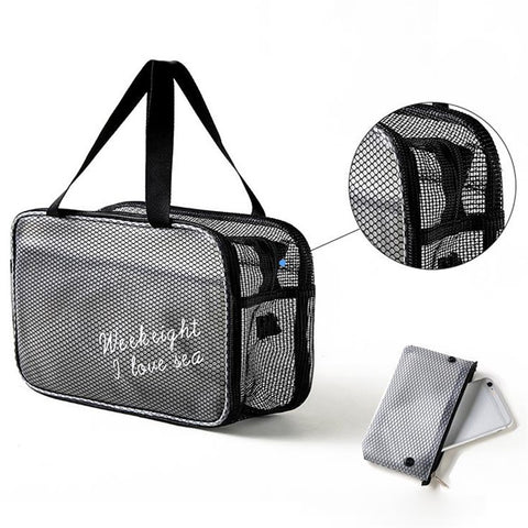 WEEKEIGHT Large Size Portable Waterproof Makeup Toiletry Bag Travel Fitness Swimming Storage Bag