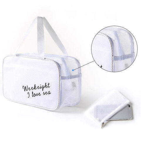 WEEKEIGHT Large Size Portable Waterproof Makeup Toiletry Bag Travel Fitness Swimming Storage Bag