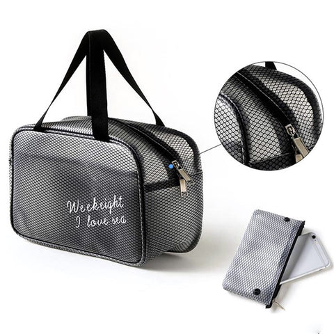 WEEKEIGHT Large Size Portable Waterproof Makeup Toiletry Bag Travel Fitness Swimming Storage Bag
