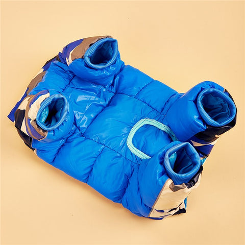 TG-CL060 Camouflage Splicing Pet Dog Zipper Coat Waterproof Winter Puppy Outwea