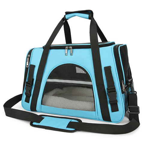 Portable Pet Carrier Shoulder Bag Breathable Oxford Cloth Travel Handbag for Cats Dogs Gift
