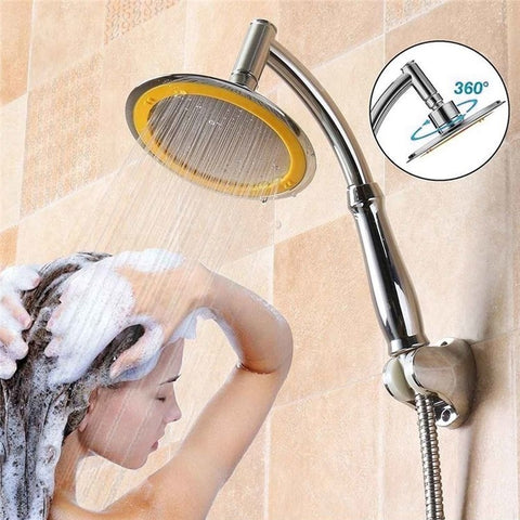 6'' Handheld Shower Head High Pressure Angle Adjustable Enjoy Luxurious Rain Showerhead