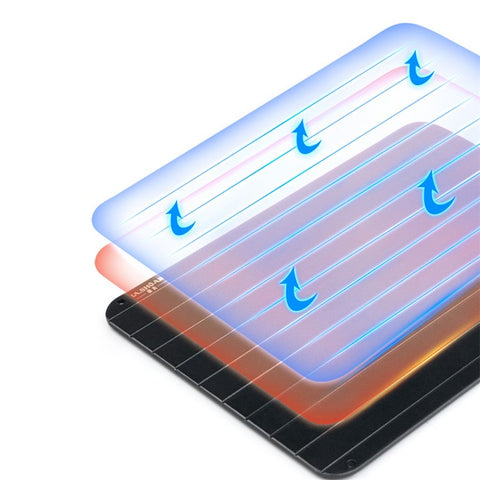 Rectangle Frozen Food Meat Fruit Quick Defrost Board Kitchen Fast Defrosting Tray Thaw Gadget, Size L: 35.5*20.5*0.2cm (No FDA Certificate)