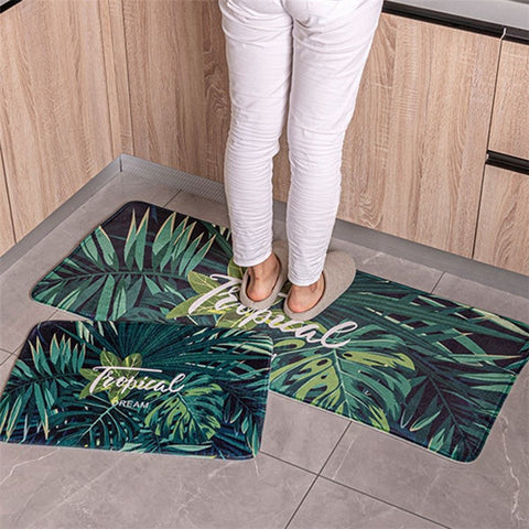 40x60cm Square Entrance Door Mat Non-Slip Water Absorbent Bathroom Mat Carpet