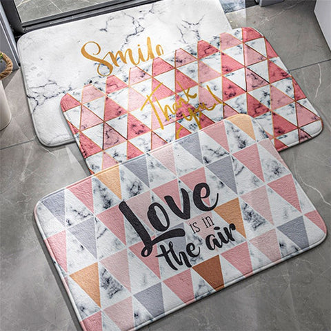 40x60cm Square Entrance Door Mat Non-Slip Water Absorbent Bathroom Mat Carpet