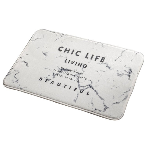 40x60cm Square Entrance Door Mat Non-Slip Water Absorbent Bathroom Mat Carpet