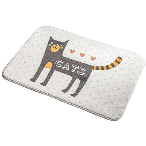 40x60cm Square Entrance Door Mat Non-Slip Water Absorbent Bathroom Mat Carpet