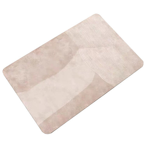 Y-1214-01 40X60cmx3.5mm Diatomud Bath Mat Non-Slip Quick Drying Bathroom Rug Foot Pad