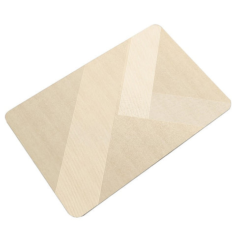 Y-1214-01 40X60cmx3.5mm Diatomud Bath Mat Non-Slip Quick Drying Bathroom Rug Foot Pad
