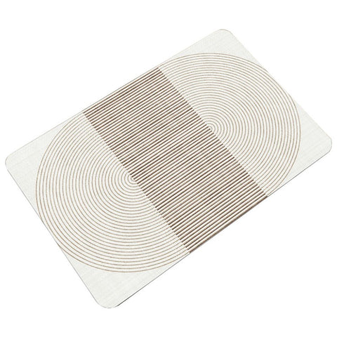 Y-1214-01 40X60cmx3.5mm Diatomud Bath Mat Non-Slip Quick Drying Bathroom Rug Foot Pad