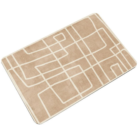 Y-1214-01 40X60cmx3.5mm Diatomud Bath Mat Non-Slip Quick Drying Bathroom Rug Foot Pad