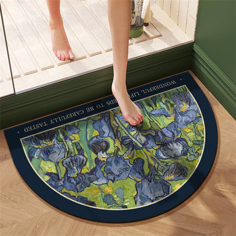 J-26 60x90cm Nordic Style Non-Slip Bath Mat Diatom Mud Water Absorbent Floor Pad Bathroom Carpet