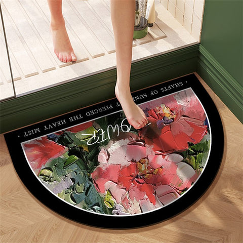 J-26 40x60cm Nordic Bath Mat Quick Drying Diatomud Bathroom Rug Non-Slip Foot Pad