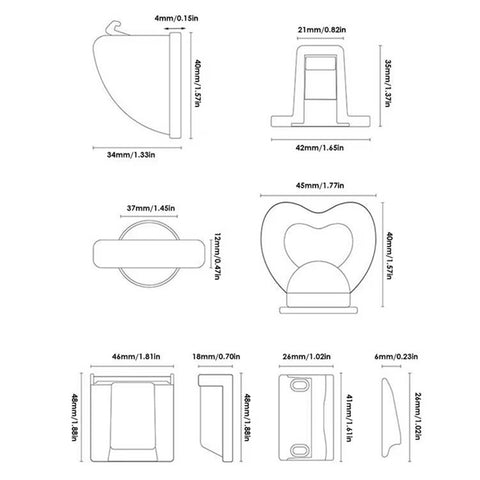 4Pcs Magnetic Cupboard Lock with Key Child Safety Lock for Kitchen Cabinets and Drawers