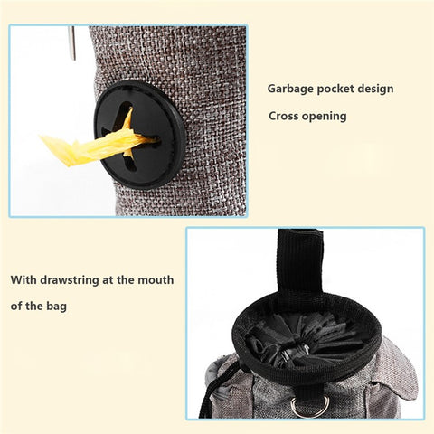 LDLC QS-001 Pet Gift Training Bag Outdoor Multifunctional Dog Snack Bag Dog Treat Pouch Training Supplies
