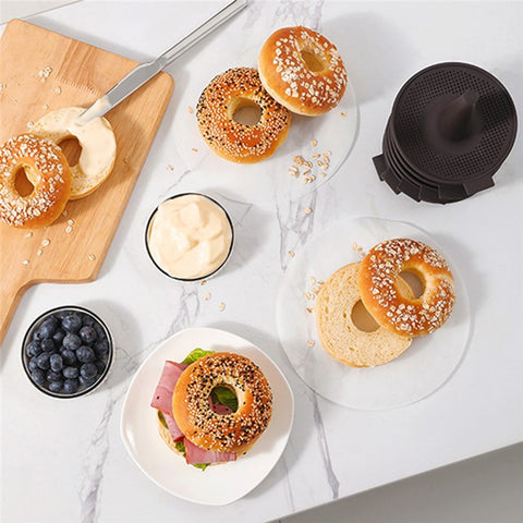 6Pcs Oven-Safe Silicone Baking Molds for Bread Donuts (BPA Free, No FDA)