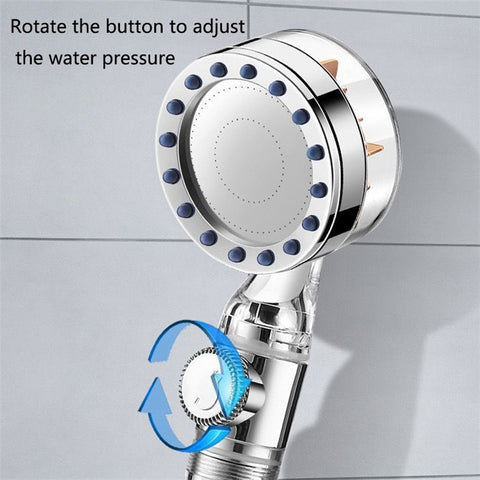 Handheld Pressurized Shower High Pressure Shower Head Back Rubbing Tools Bathroom Accessory