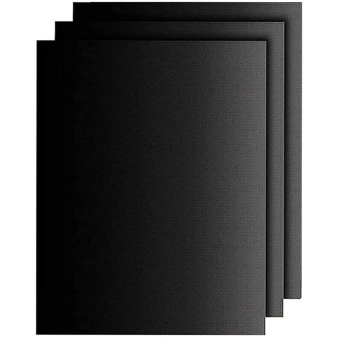 3Pcs 330x400x0.2mm Barbecue Grill Mat PTEF Fiberglass Cloth Heat Resistant Non-sticky Outdoor BBQ Sheet (BPA Free, No FDA Certificate)