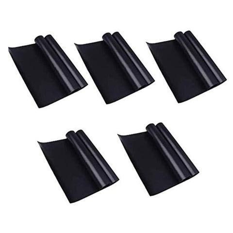 5PCS 33CMx40CMx0.2MM BBQ Grill Mats Non-Stick PTFE Fiberglass Grilling Liners Pads (BPA-Free, No FDA Certified)