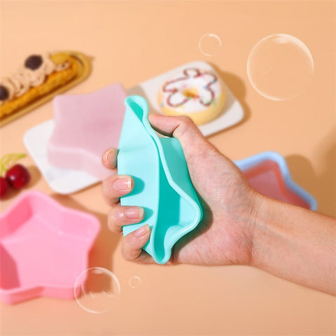 3D Star Shape Christmas Silicone Baking Mold for Mousse Cake Chocolate Jello (BPA-Free, No FDA Certified)