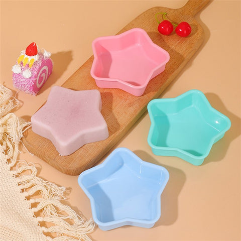 3D Star Shape Christmas Silicone Baking Mold for Mousse Cake Chocolate Jello (BPA-Free, No FDA Certified)