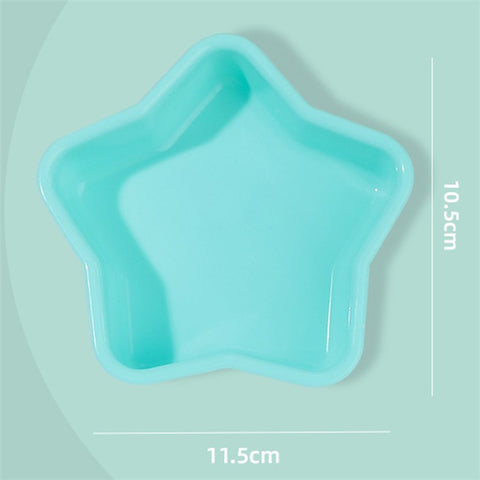 3D Star Shape Christmas Silicone Baking Mold for Mousse Cake Chocolate Jello (BPA-Free, No FDA Certified)