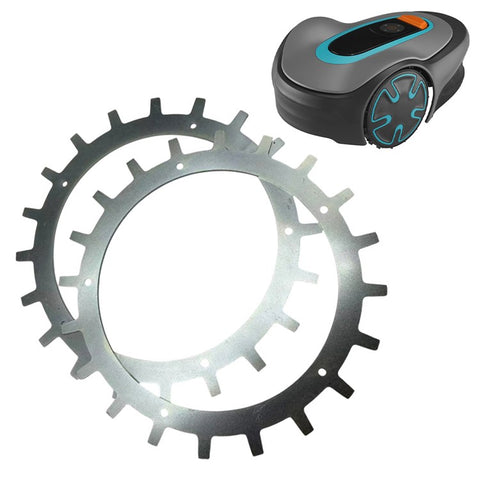 TLWG-02 2Pcs for Gardena Sileno Minimo 250 Lawn Mower Anti-Slip Traction Wheel Spikes