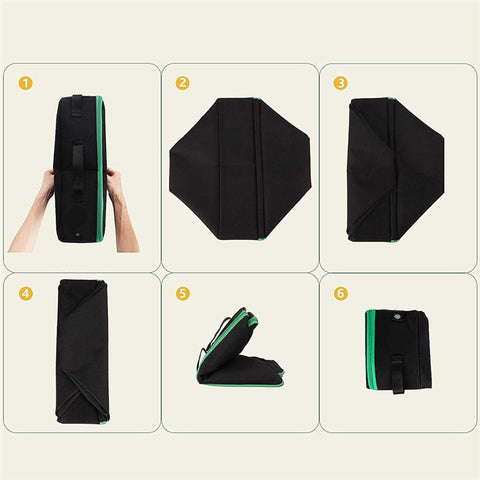 QS-115 Folding Cat Litter Box Portable Oxford Cloth Travel Feces Box Waterproof Mobile Cat Toilet