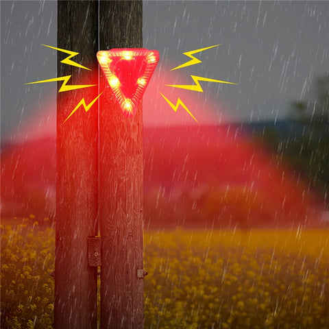 N911Q Solar Powered Bird Repellent Light Orchards Rice Fields Animal Deterrent Sound Light Alarm