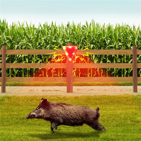 N911Q Solar Powered Bird Repellent Light Orchards Rice Fields Animal Deterrent Sound Light Alarm