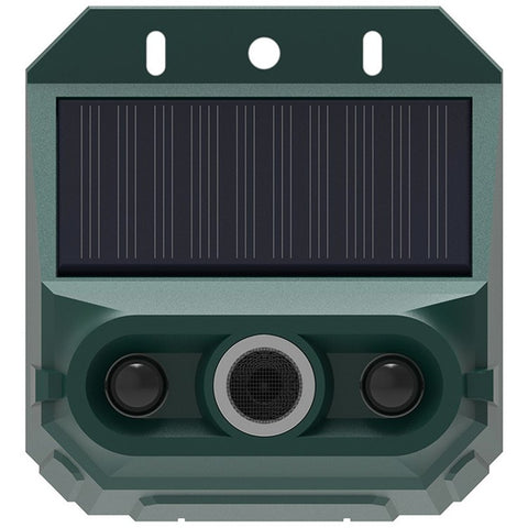 N911Z 2Pcs Solar Powered Ultrasonic Bird Repellent LED Flashing Pigeon Deterrent Motion Sensor Alarm