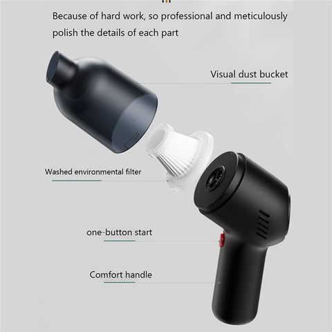 SUITU ST-8000 Dust Collect Cleaning Tool Handheld Cordless Wet and Dry 4500Pa Powerful Suction Vacuum Cleaner