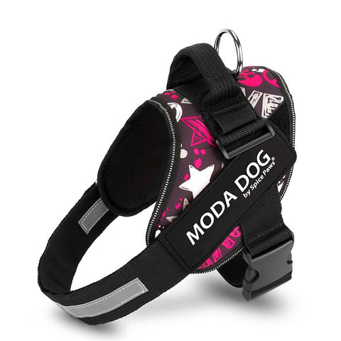 MODA DOG H047 Size L, No Pull Medium / Large Dog Harness Gift Easy Walk Anti-Rush Easy Control Safety Pet Vest