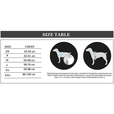 MODA DOG H047 Size L, No Pull Medium / Large Dog Harness Gift Easy Walk Anti-Rush Easy Control Safety Pet Vest