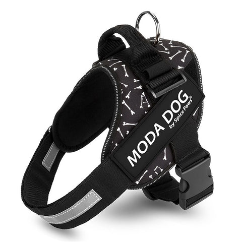 MODA DOG H047 Size L, No Pull Medium / Large Dog Harness Gift Easy Walk Anti-Rush Easy Control Safety Pet Vest