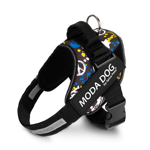 MODA DOG H047 Size L, No Pull Medium / Large Dog Harness Gift Easy Walk Anti-Rush Easy Control Safety Pet Vest