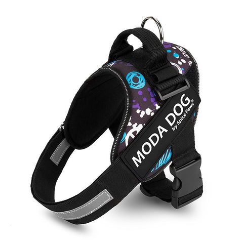 MODA DOG H047 Size L, No Pull Medium / Large Dog Harness Gift Easy Walk Anti-Rush Easy Control Safety Pet Vest